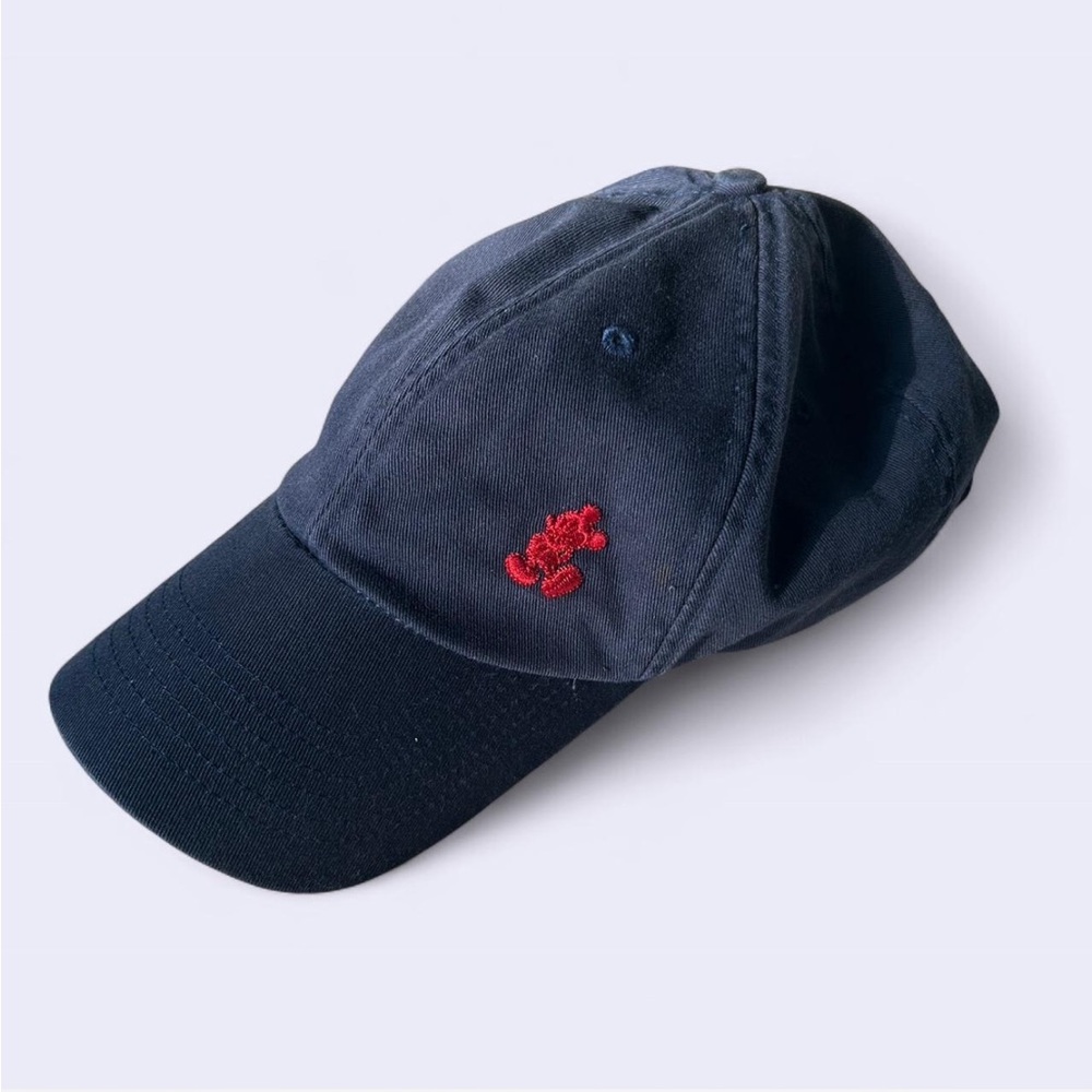 Disney Navy Blue Hat w Red Embroidered Mickey